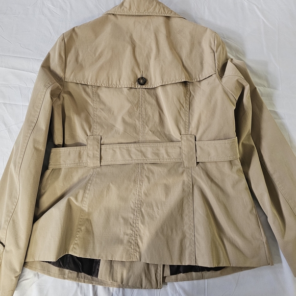 Merona Khaki Double-Breasted Trench Coat - Picture 2 of 2